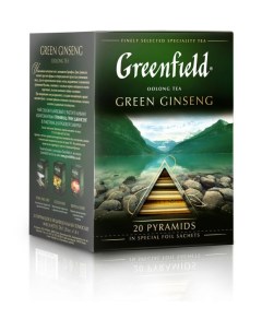 Чай Улун Green Ginseng в пирамидках 20х1 8 г Greenfield
