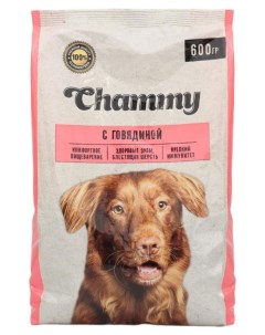 Сухой корм для собак мелких пород с говядиной 600 г Chammy