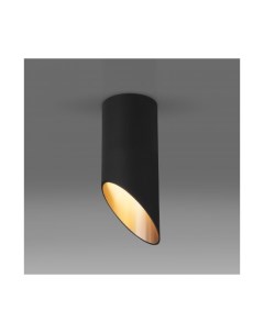 Накладной акцентный светильник DLN114 GU10 черный золото Elektrostandard