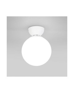 Потолочный светильник со стеклянным плафоном 30197 1 белый Eurosvet