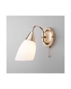 Настенный светильник со стеклянным плафоном 30149 1 золото Eurosvet