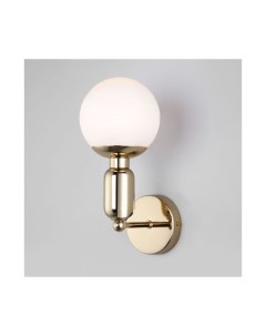 Настенный светильник со стеклянным плафоном 50251 1 золото Eurosvet