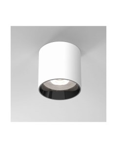 Светильник потолочный светодиодный 10W 4200K белый чёрный жемчуг 25034 LED Elektrostandard