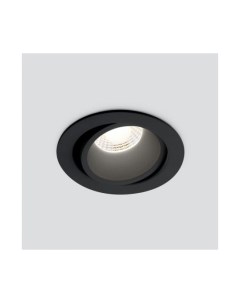 Встраиваемый точечный светодиодный светильник 15267 LED 7W 4200K черный Elektrostandard