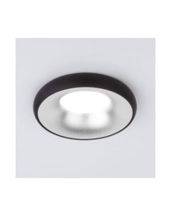 Встраиваемый точечный светильник 118 MR16 серебро черный Elektrostandard