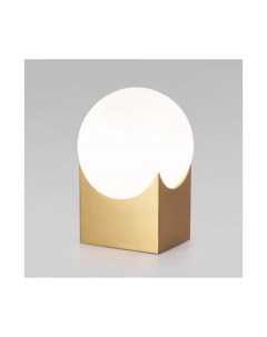 Настольный светильник со стеклянным плафоном 01167 1 латунь Eurosvet