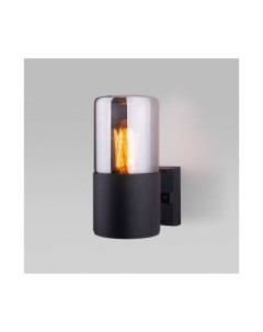 Уличный настенный светильник Roil чёрный дымчатый плафон IP54 35125 U Elektrostandard