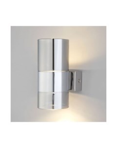 Настенный светодиодный светильник со стеклянным плафоном 40021 1 LED хром дымчатый Eurosvet