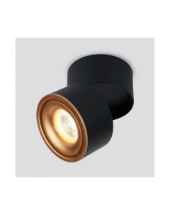 Накладной светодиодный светильник DLR031 15W 4200K 3100 черный матовый золото Elektrostandard