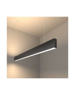 Линейный светодиодный подвесной двусторонний светильник 103 см 40 Вт 4200 К черная шагрень 101 200 4 Elektrostandard pro