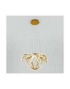 Подвесной светодиодный светильник в стиле минимализм 90138 2 золото Eurosvet