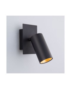 Настенный светодиодный светильник в стиле минимализм 20066 1 LED черный золото Eurosvet