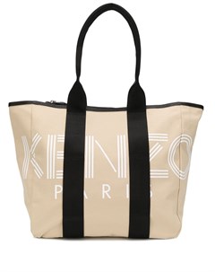 Kenzo сумка шопер с логотипом нейтральные цвета Kenzo
