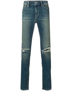 Stampd джинсы скинни с эффектом потертости 31 синий Stampd