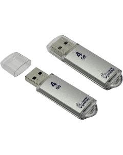 Накопитель USB 2 0 4GB SB4GBVC S SB4GBVC S V Cut серебристый Smartbuy