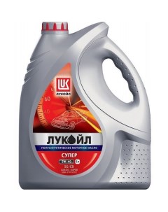 Моторное масло Супер 5W 40 5л полусинтетическое Lukoil