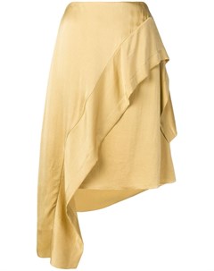 Nina ricci асимметричная юбка с оборками 38 нейтральные цвета Nina ricci