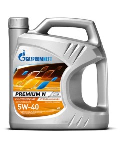 Моторное масло Premium N 5W 40 4л синтетическое Gazpromneft