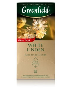 Чай черный White Linden 25 пакетиков Greenfield