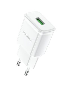 Сетевое зарядное устройство Heavenly BA59A 18 Вт USB EU Quick Charge белый 6974443380170 Borofone