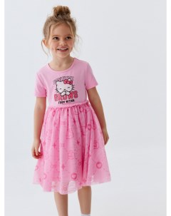 Платье Hello Kitty с юбкой из сетки для девочек Sela