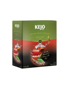 Чай черный Ceylon Magic Passion 100 пакетиков Kejo tea