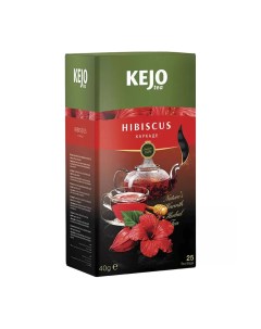 Чай травяной Hibiscus каркаде 25 пакетиков Kejo tea