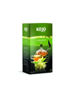 Чай травяной Linden липа 25 пакетиков Kejo tea