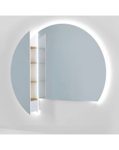 Зеркало шкаф Solis 140 с подсветкой и пеналом Jorno