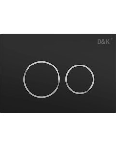 Смывная клавиша Bayern черный матовый глянцевый хром черный матовый DB1529025 D&k