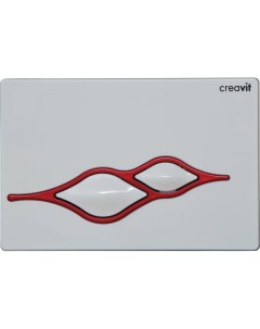 Смывная клавиша белый красный Ufo GP100101 Creavit