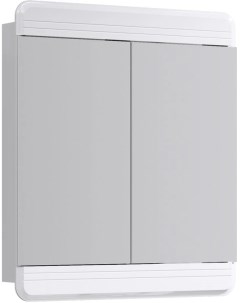Зеркальный шкаф 74x85 см белый глянец Corsica Kor 04 07 Aqwella