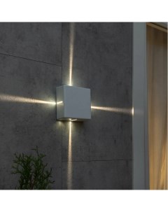 Светильник настенный уличный светодиодный влагозащищенный Nuovo 24272 7 IP54 теплый белый свет цвет  Duwi