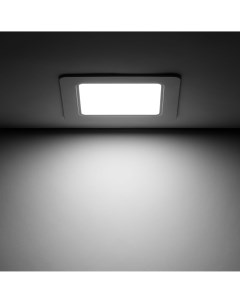 Светильник точечный светодиодный Downlight квадрат под отверстие 110 мм 3 м нейтральный белый свет ц Gauss
