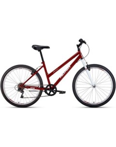 Велосипед MTB HT 26 low 2021 горный взрослый рама 17 колеса 26 красный белый 14 7кг Altair