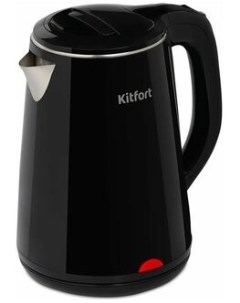 Чайник КТ 6160 черный глянец нержавеющая сталь Kitfort