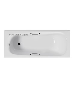 Ванна чугунная Concept 150x70 с ручками белый Vinsent veron