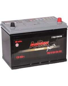 Автомобильный аккумулятор AKTEX 90 Ач обратная полярность D31L Актех стандарт