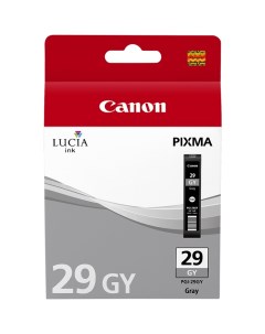 Картридж струйный PGI 29GY 4871B001 серый оригинальный ресурс 179 страниц для PIXMA PRO 1 Canon