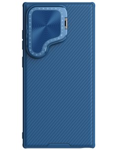 Чехол для Samsung Galaxy S24 Ultra CamShield ProP с функцией подставки синий Nillkin