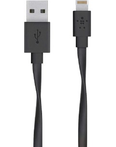 USB кабель плоский Iphone 5 6s 8 pin 1м чёрный PL1358 Pro legend