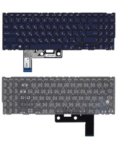 Клавиатура для Asus ZenBook 15 UX533F UX533FD UX533FN Series темно синяя Sino power