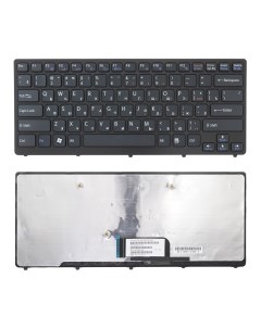Клавиатура для ноутбука Sony VPC CW черная с рамкой Azerty