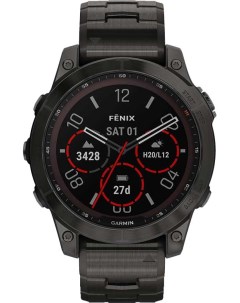 Спортивные часы Fenix 7 Sapphire Solar Carbon Gray 010 02540 39 Garmin