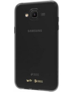 Накладка силикон Wits Soft Cover для J701 Galaxy J7 Neo прозрачный черный Samsung