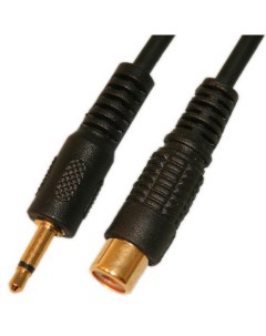 Переходник RCA Jack 3 5 PL2265 черный Pro legend