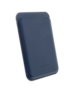 Картхолдер для Apple iPhone 15 Plus Тёмно Синий Leather co