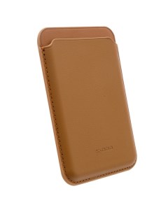 Картхолдер для Apple iPhone 15 Pro Коричневый Leather co