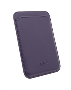 Картхолдер для Apple iPhone 12 Pro Фиолетовый Leather co