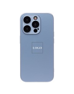 Чехол iPhone 15 Pro пластиковый MagSafe 3 голубой Promise mobile